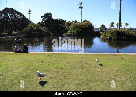 Sydney, Australien. 23. Juli 2016.  Die Teiche in der Royal Botanic Garden, Sydney, Australien-Credit: Richard Milnes/Alamy Stockfoto