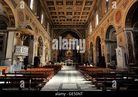 Basilika San Lorenzo in Lucina, Rom, Italien Stockfoto