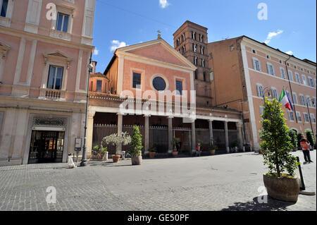 Basilika San Lorenzo in Lucina, Rom, Italien Stockfoto