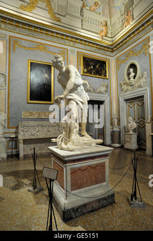 Italien, Rom, Galleria Borghese, Gian Lorenzo Bernini, Marmorstatue von David (AD 1623-1624) Stockfoto