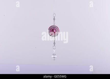 Weihnachtsdekoration auf neutralem Hintergrund Stockfoto