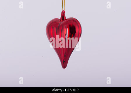 Weihnachtsdekoration auf neutralem Hintergrund Stockfoto