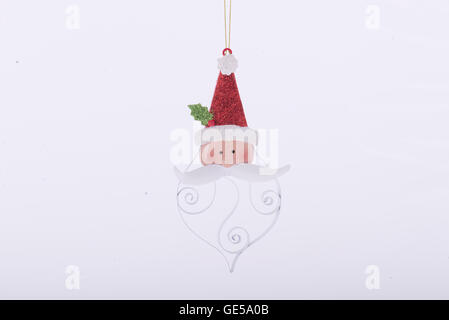 Weihnachtsdekoration auf neutralem Hintergrund Stockfoto