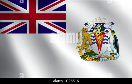 Britische Antarktis-Territorium Flagge Stock Vektor