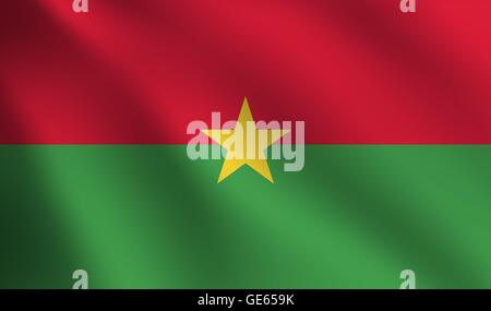 Burkina Faso Fahne Stock Vektor