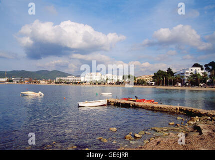 Sant Antoni de Portmany. Ibiza, Balearen, Spanien. Stockfoto