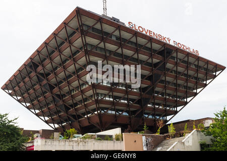 Slowakischen Rundfunks, Bratislava. Architekten Štefan Svetko, Štefan Ďurkovič und Barnabas Kissling Stockfoto