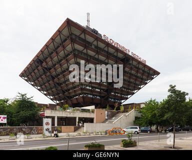 Slowakischen Rundfunks, Bratislava. Architekten Štefan Svetko, Štefan Ďurkovič und Barnabas Kissling Stockfoto