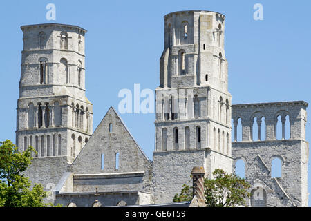 Abtei Jumièges in Normandie, Frankreich Stockfoto