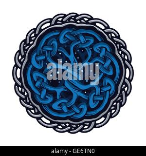 Abbildung: keltischer Baum des Lebens, ethnische Konzept, vektor design Stock Vektor