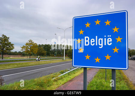 Der belgischen Grenze Stockfoto
