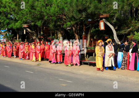 Stickerei-Festival in Dalat, Vietnam Stockfoto