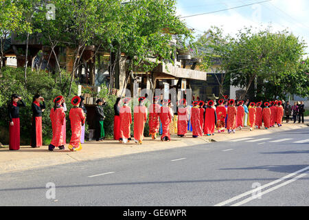 Stickerei-Festival in Dalat, Vietnam Stockfoto