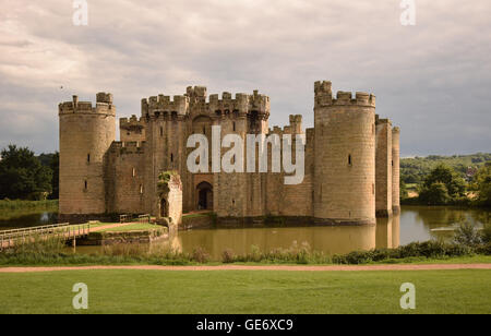 Bodiam Castle in East Sussex, England. Stockfoto