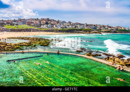 Schwimmbad in Sydney Bondi Beach Stockfoto