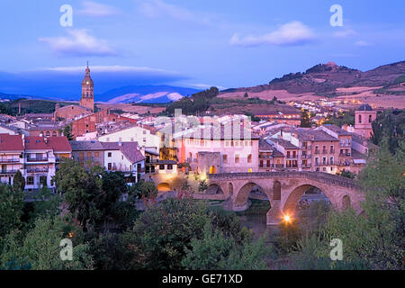 Puente De La Reina. Navarra.Spain. Camino de Santiago Stockfoto