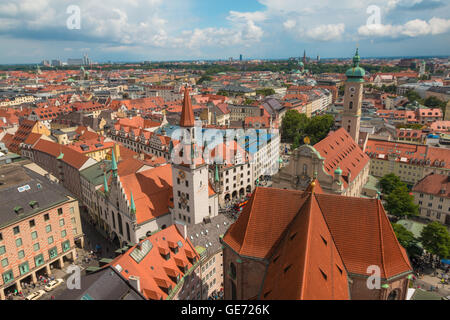 München Altstadt in Deutschland Stockfoto