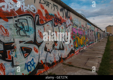 Die Berliner Mauer in Deutschland Stockfoto