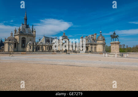 Schloss Chantilly in Frankreich Stockfoto