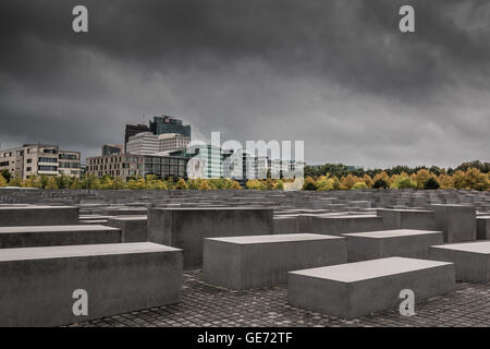 Holocaust-Mahnmal in Berlin Deutschland Stockfoto