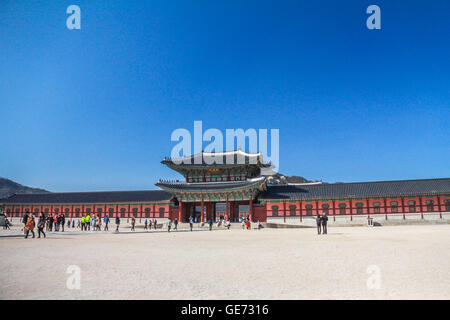Gyeongbokgung Palast in Seoul Südkorea Stockfoto