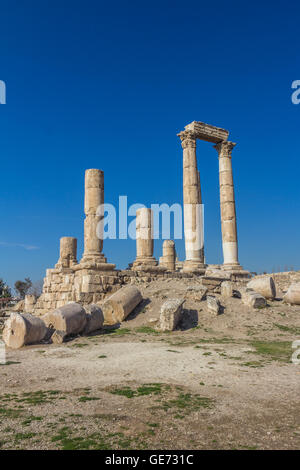 Herkules Tempelruine in Amman Jordanien Stockfoto