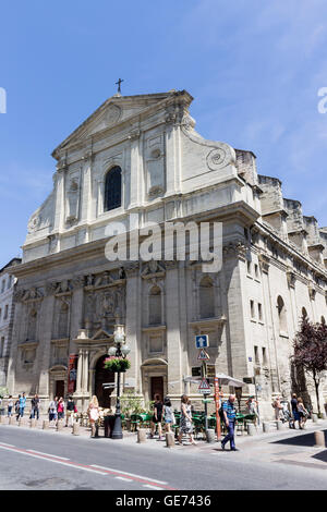 Steinskulpturgalerien Museum Fassade Avignon, Provence, Frankreich Stockfoto