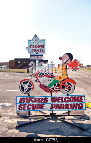 Der Clown-Motel in Tonopah, Nevada Stockfoto