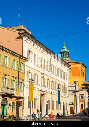Gebäude auf der Piazza del Popolo - Ravenna, Italien Stockfoto