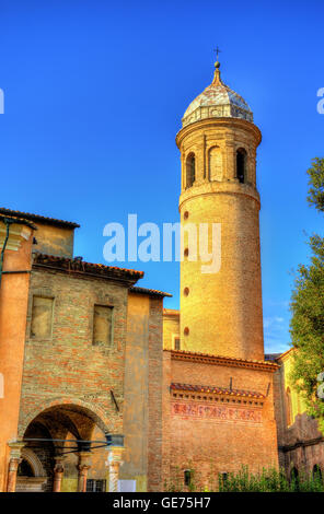 Bell Tower von San Vitale Basilika - Ravenna, Italien Stockfoto