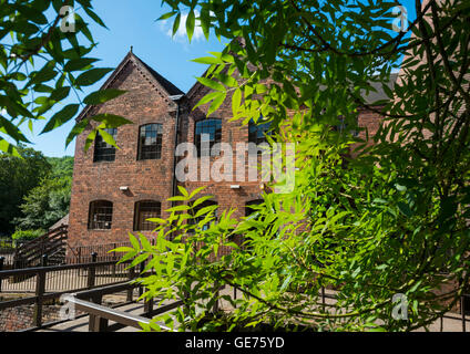 Coalport China in Shropshire, England, UK, Coalport, Ironbridge Gorge Museum. Stockfoto