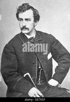 JOHN WILKES BOOTH (1838-1865) amerikanischen Bühnenschauspieler der Präsident Lincoln am 14. April 1865 ermordet Stockfoto