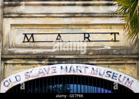 Die alten Slave Mart 6 Chalmers Street in Charleston, South Carolina Stockfoto