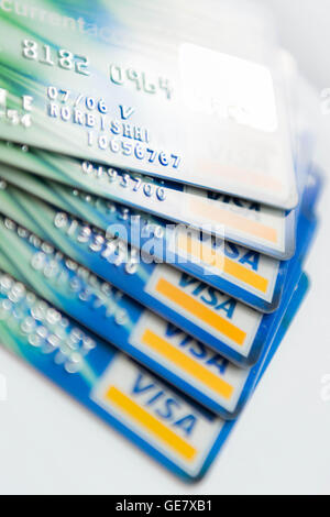 Bank Visa Karte detail Stockfoto