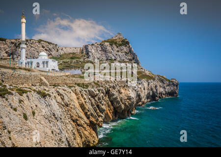 Gibraltar von Europa Punkt aus gesehen Stockfoto