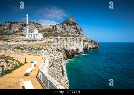 Gibraltar von Europa Punkt aus gesehen Stockfoto