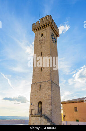 Der Turm von Mangana, Cuenca, Castilla La Mancha, Spanien Stockfoto