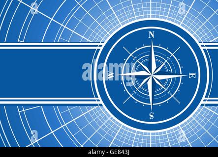 Blaue abstrakte Reisen Hintergrund Stock Vektor