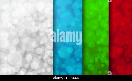 Satz von Farbe verwischt Hintergründe Stock Vektor