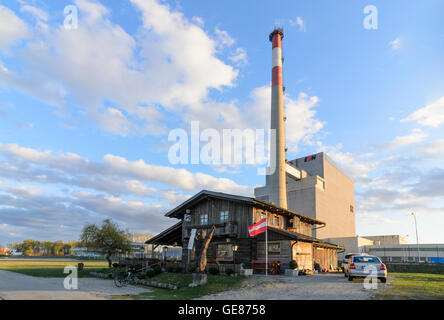 Zwentendorf an der Donau: nie im Atomkraftwerk Zwentendorf, Restaurant Bärndorferhütte, Österreich, Niederös in Betrieb gegangen Stockfoto