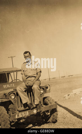 Vintage Foto, Camp Huckstep, Ägypten, Zweiter Weltkrieg, 1944 Stockfoto