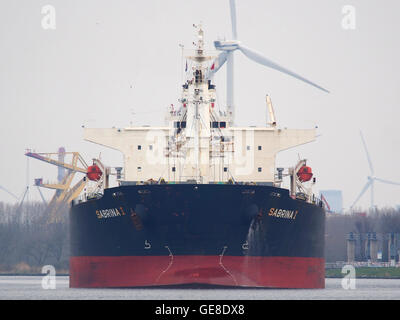 Sabrina ich (Schiff, 2005) IMO 9274927, Noordzeekanaal, Hafen von Amsterdam pic1 Stockfoto