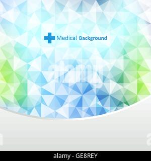 Abstrakte Moleküle medizinischen Hintergrund (Vektor). Stock Vektor