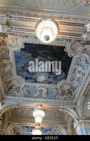 Ein Wandbild an der Decke an der New York Cafe (Teil des Boscolo Budapest Hotels, ein 5-Sterne Luxushotel, ehemals New York Pa Stockfoto