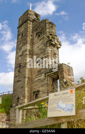 Tutbury Castle, Burton-nach-Trent, Staffordshire, UK Stockfoto