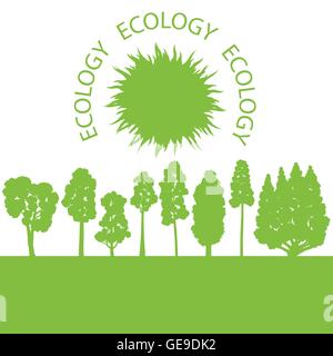 Umweltfreundliche Land Vektor Hintergrund Konzept für poster Stock Vektor