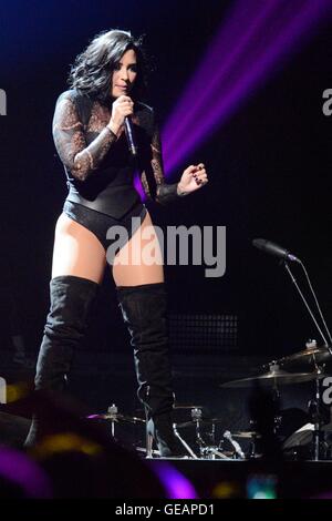 Toronto, ON, Canada. 23. Juli 2016. Demi Lovato auf der Bühne für die Zukunft jetzt Tour, Air Canada Centre, Toronto, ON 23. Juli 2016. Bildnachweis: Nicole Springer/Everett Collection/Alamy Live-Nachrichten Stockfoto