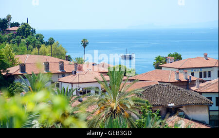 Dächer und Altstadt, Antalya, Türkei Stockfoto