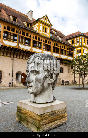 Alte Stadt Tübingen, Schloss Hohentübingen, Teil der Universität, Museum alte Kulturen, Baden-Württembergische, Stockfoto