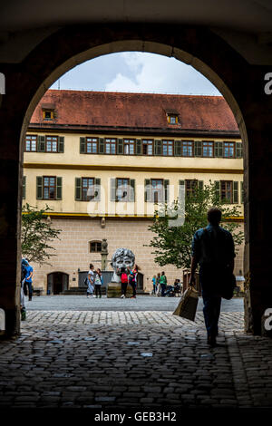 Alte Stadt Tübingen, Schloss Hohentübingen, Teil der Universität, Museum alte Kulturen, Baden-Württembergische, Stockfoto